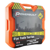 POWERBUILT 1/4" Dr, 1/2" Dr 81pc Metric Tradie Tool Set-Hand Tools-Powerbuilt-Herbos Equipment Limited