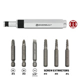 7pc Mini Impact Driver & Screw Extractor Set