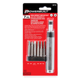 7pc Mini Impact Driver & Screw Extractor Set