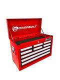 Keep Your Tools Organised, Secure & Ready to Work The Powerbuilt 9 Drawer Tool Chest – Racing Series in Red is built for the serious workshop. With nine smooth-gliding drawers, a robust locking system, and a sleek powder coat finish, it’s the storage solution that keeps your tools exactly where you need them — protected, organised, and always within reach. Why Choose This Tool Chest? 9 Drawers in 3 Configurations — Six half-width and three full-width drawers give you flexible storage for everything from sma