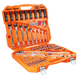 Powerbuilt 1/4 and 1/2 inch drive 81 piece metric tool set. Superior new tool set, specially designed for the kiwi tradie with lifetime warranty.