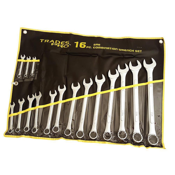 Trades Pro 16Pc Imperial R&Oe Spanner Set