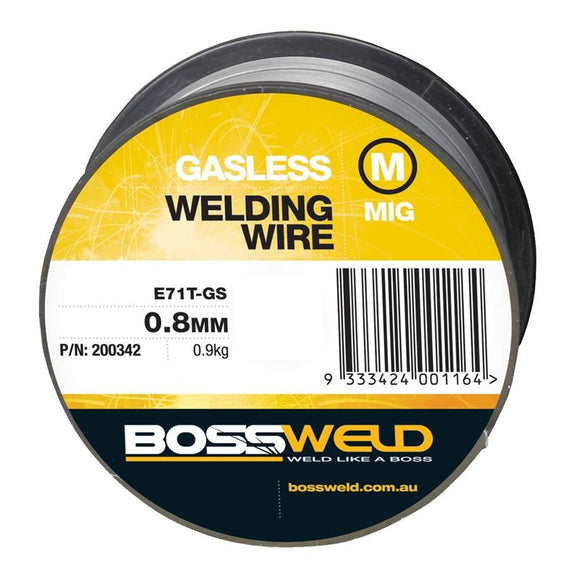 Bossweld Mig Wire Gasless - 0.8mm x 0.9kg