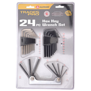 24pc Combination Hex Key Wrench Set