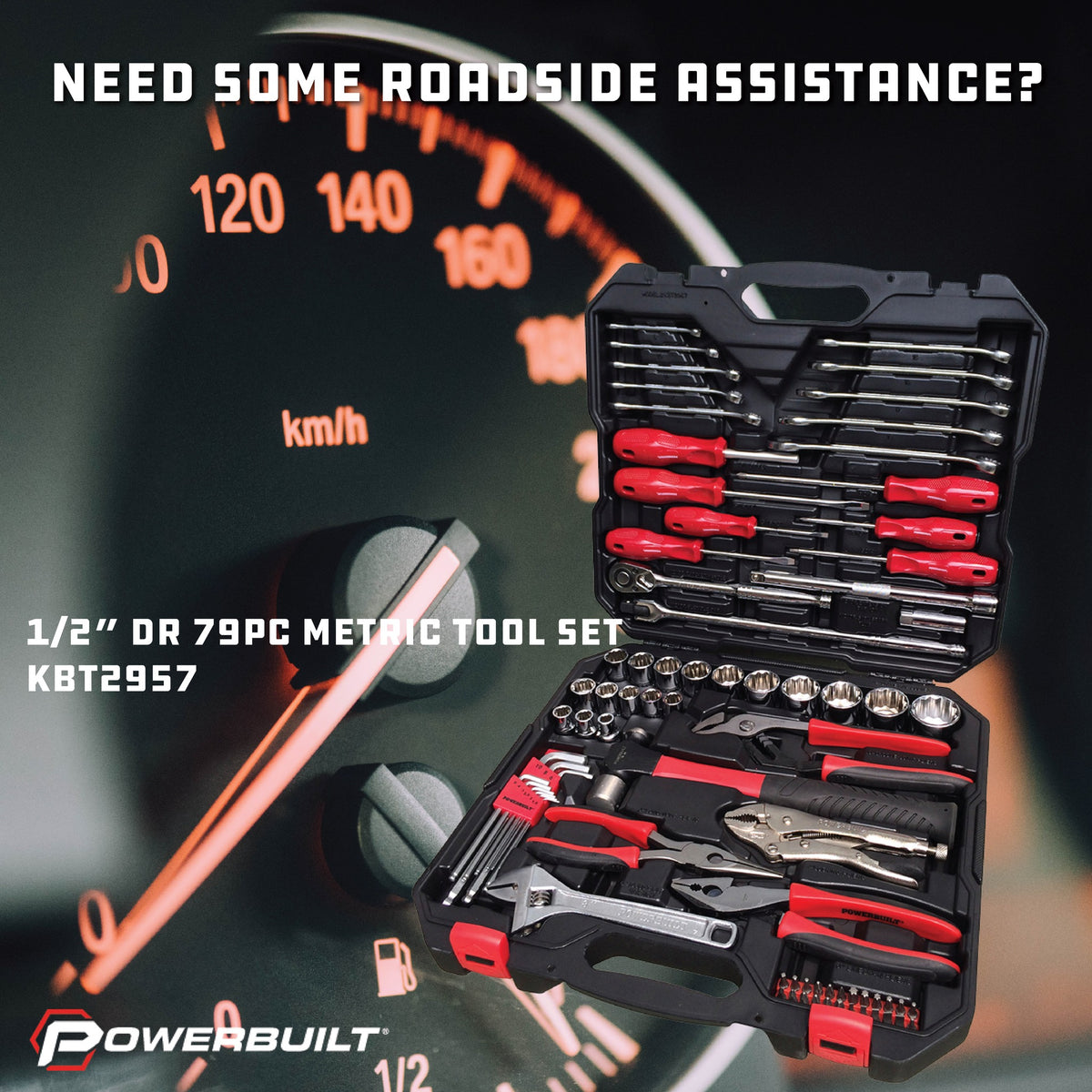 Hand Tools | POWERBUILT 79pc Portable Kit | Herbos Equipment