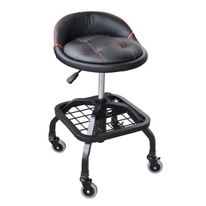 Rolling Workshop Seat with Lumbar Cushion