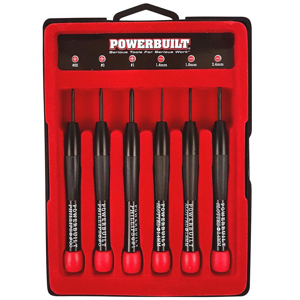 Powerbuilt 6Pc Precision Screwdriver Set – Herbos Equipment