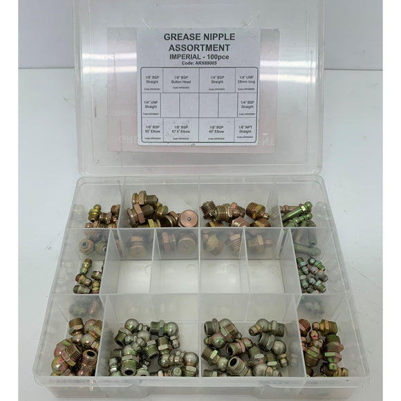 Grease Nipple Assortment 100 Piece Imperial