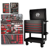 196pc Service Cart & Tools Kit 5dr Rolling Service