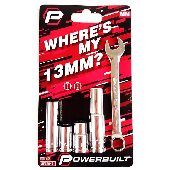 With the very common issue of the 13mm goes missing, Powerbuilt now have a rescue pack to fill that gap.