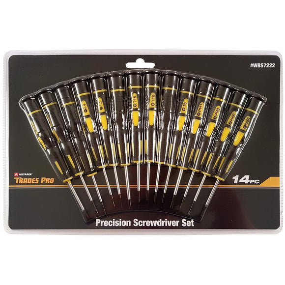 Trades Pro 14Pc Precision Screwdriver Set