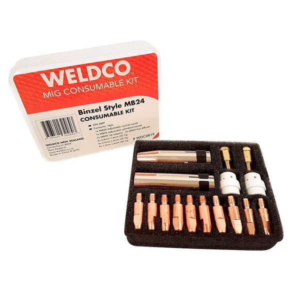 Weldco MIG Torch Consumable Kit - Binzel Style MB24