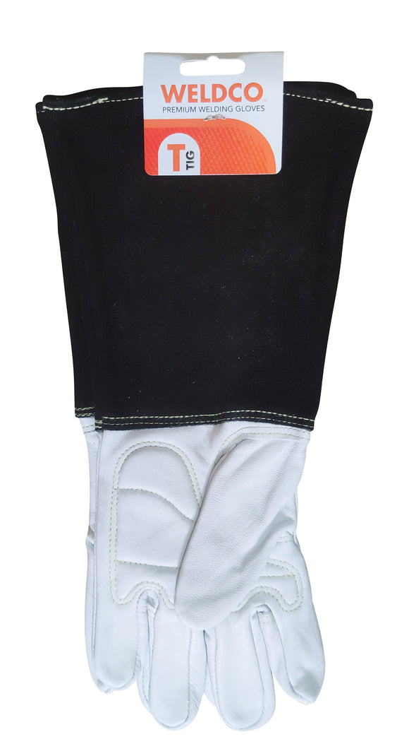 WELDCO TIG Welding Gloves - WHITE/BLACK TIG