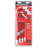 Powerbuilt 13Pc Imperial Hex Key Jumbo Long Ball End Magnetic Wrench Set