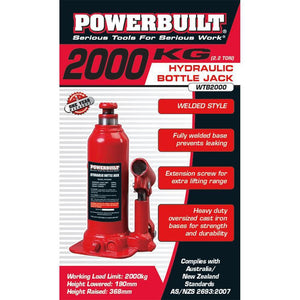 Powerbuilt 2.2Ton / 2000Kg Bottle Jack