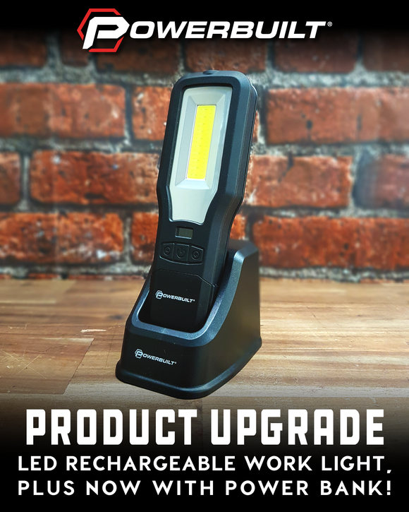 LED Rechargeable Work light with Power Bank